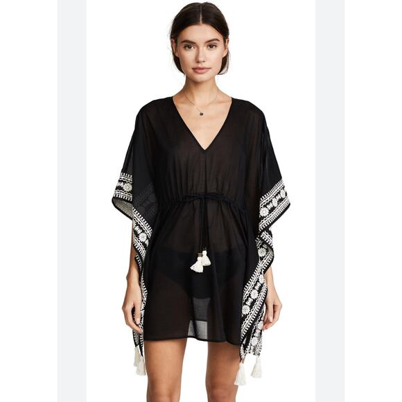 Tory Burch Ravena Beach Tunic Dress XS / S Caftan Cover up Beach Swim - Picture 1 of 10